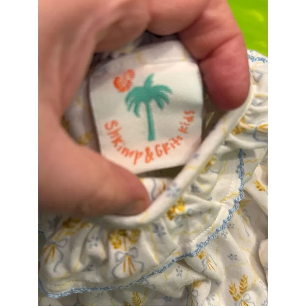 Shrimp and Grits kids smock harvest dress